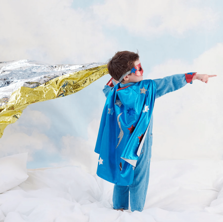 Mėlynas kostiumas "Super herojus"