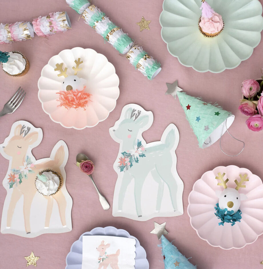 Lėkštės "Pasteliniai elniukai"